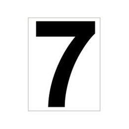 Schild Platzziffer 7