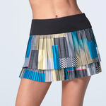 Vêtements Lucky in Love Lucky in Love Stripe It Up Pleated Jupe Femmes-Noir,Multicouleur