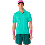 V&ecirc;tements de tennis ASICS ASICS Match Jacquard    Polo Hommes-vert