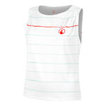 Vêtements Quiet Please Quiet Please Wild Poach & Stripe Débardeur Tank Top Femmes-Blanc,Turquoise