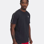 Vêtements De Tennis Under Armour Ua Icon Hwt Tee Taping-Blk