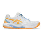 Chaussures de padel ASICS ASICS Gel-Dedicate 8 Chaussures Padel Femmes-Blanc,Orange