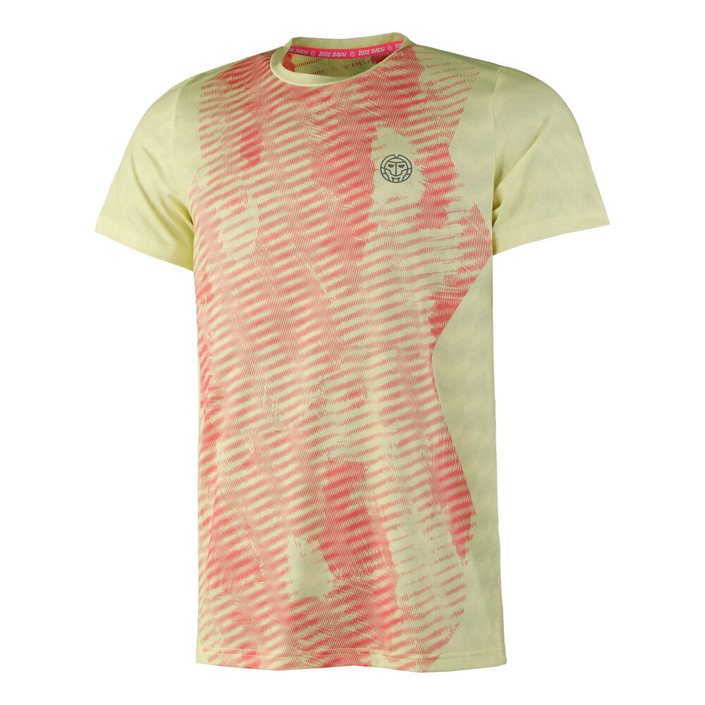 Hawi Tech T-shirt Hommes - Jaune , Corail