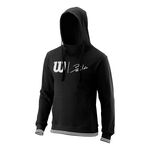 V&ecirc;tements Wilson Wilson Bela Slimfit Sweat &Agrave; Capuche Hommes-Noir,Blanc