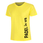Vêtements Padel-Point Padel-Point Padel Is Us T-shirt Femmes-Jaune,Noir