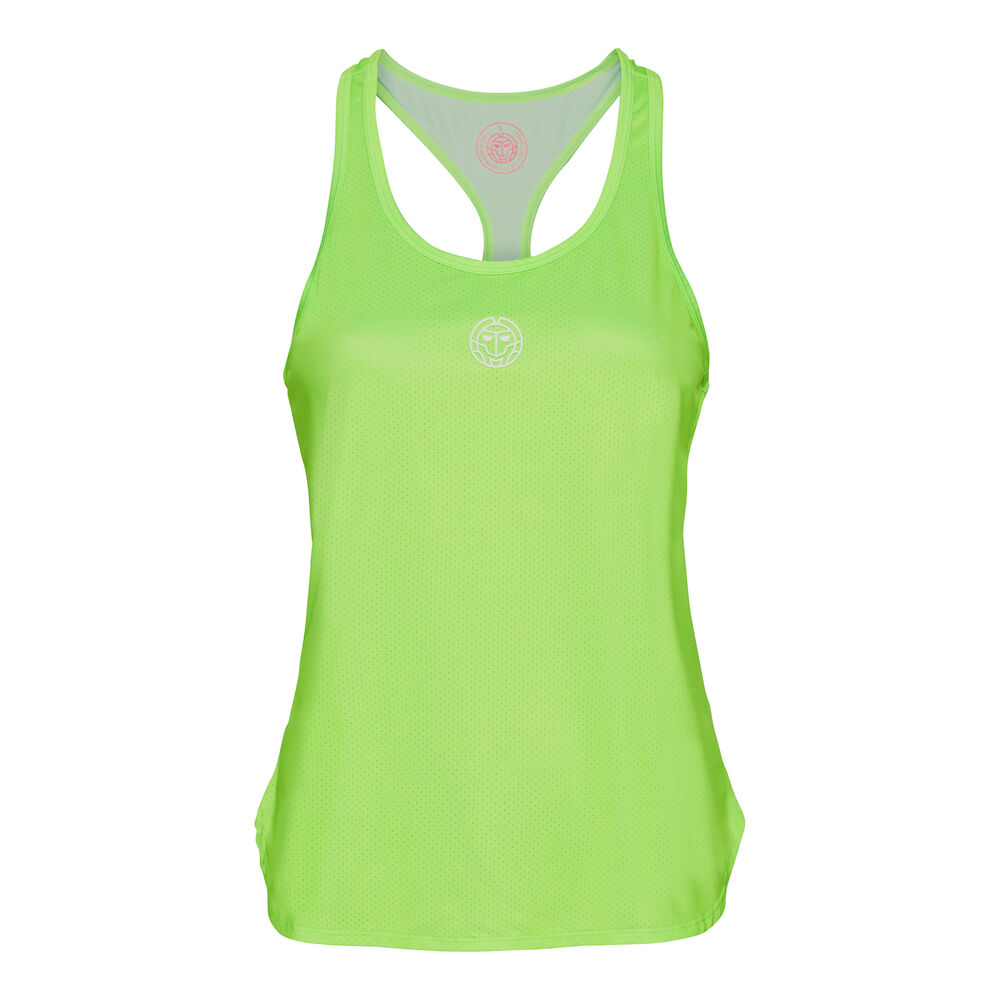 Mea Tech Débardeur Tank Top Femmes - Vert Fluo , Blanc