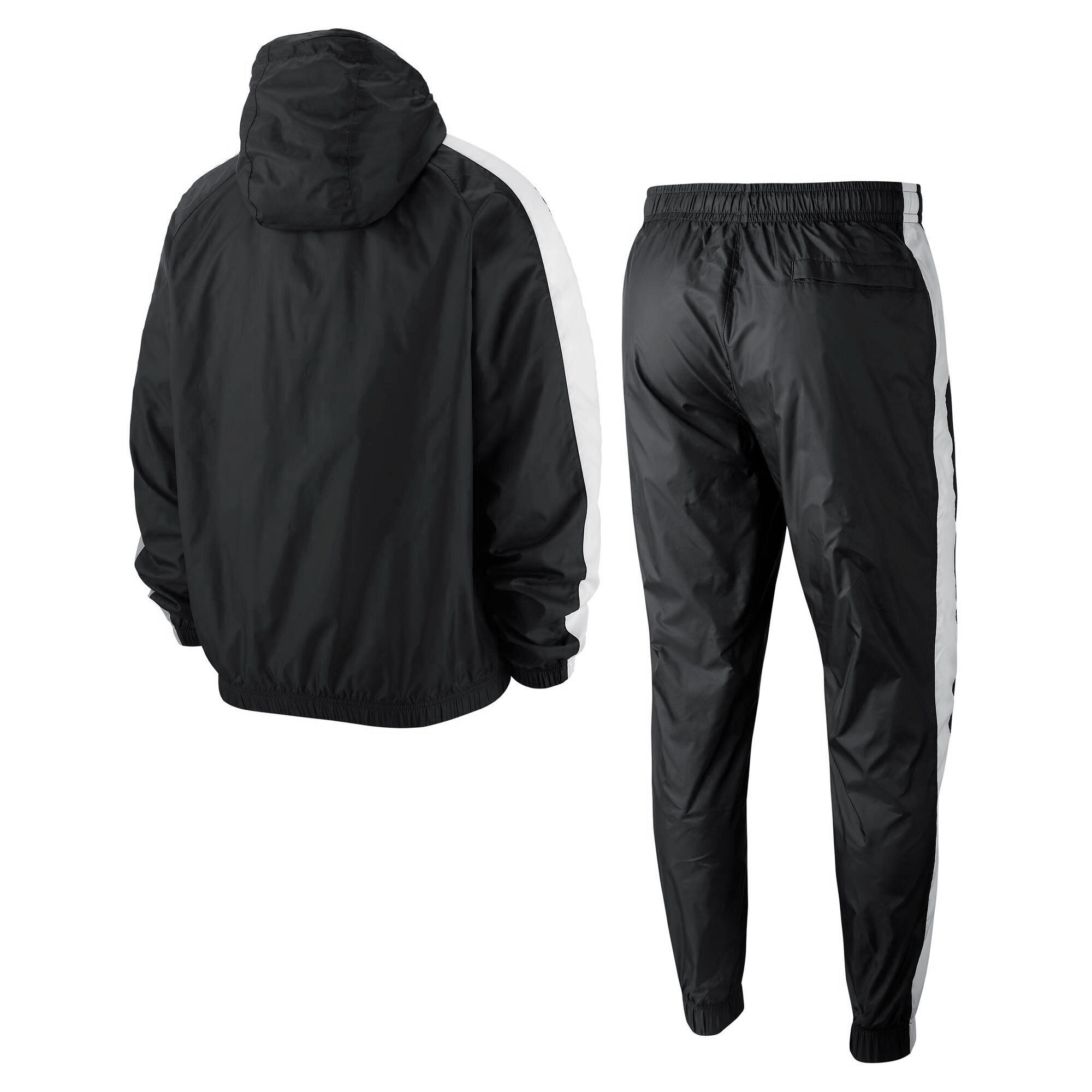 Survêtement nike sportswear woven blanc noir on sale