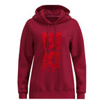 Vêtements BIDI BADU BIDI BADU Protected Leafs Chill Sweat À Capuche Femmes-Rouge Vin