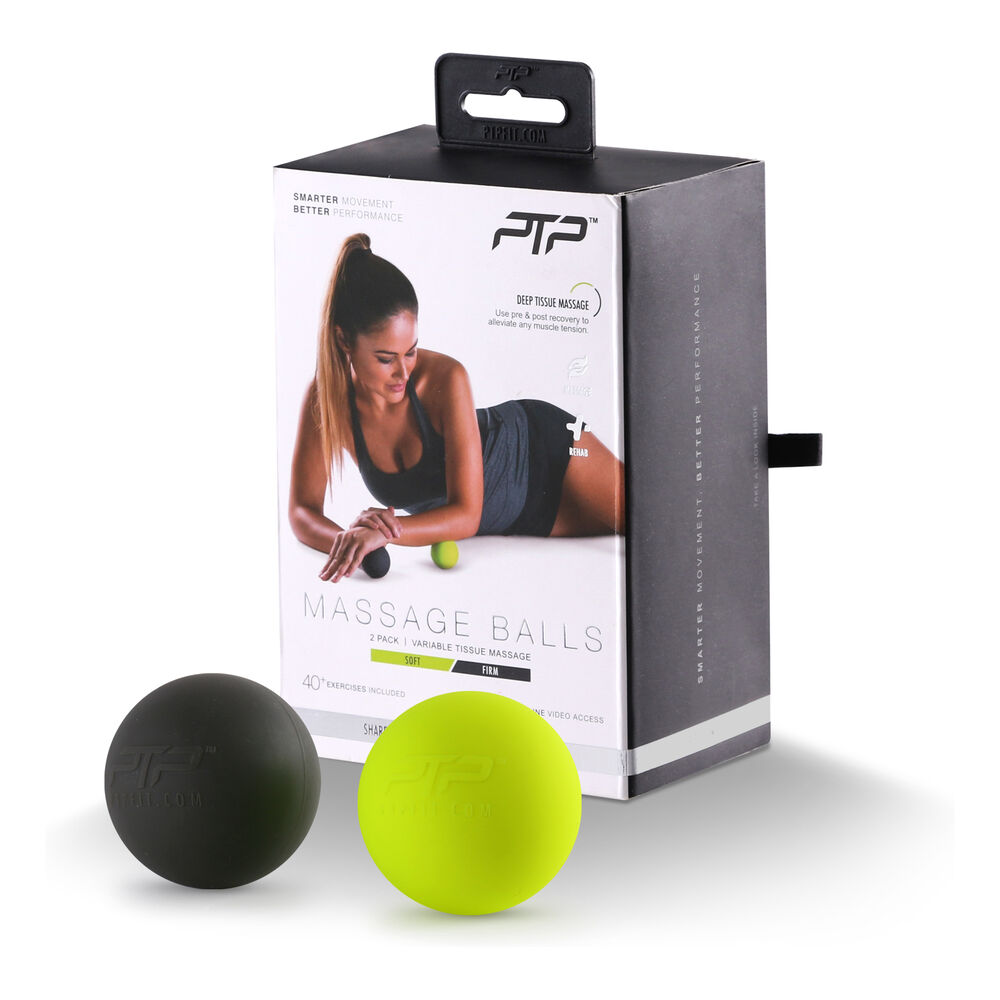 Balle De Massage Pack De 2 Unités - Jaune Lemon, Noir