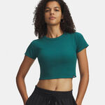 V&ecirc;tements Under Armour Under Armour Rival Rib Baby T-shirt Femmes-vert, blanc