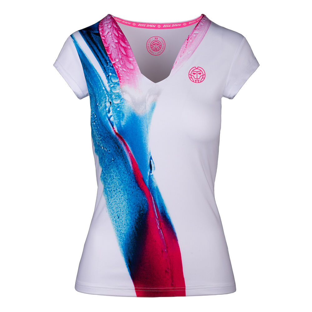Bella 2.0 Tech V-Neck T-shirt Femmes - Blanc , Multicouleur