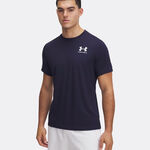 V&ecirc;tements Under Armour Under Armour Heatgear Fitted T-shirt Hommes-Bleu Fonc&eacute;