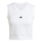 V&ecirc;tements adidas adidas Crop Pro D&eacute;bardeur tank top Femmes - blanc, 