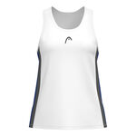 Vêtements HEAD HEAD Club 25 Tech Débardeur Tank Top Femmes-Blanc,Bleu Foncé