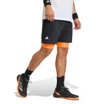 V&ecirc;tements adidas adidas Club 2In1 Shorts Hommes-noir, orange
