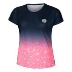 Vêtements BIDI BADU BIDI BADU Colortwist Capsleeve T-shirt Femmes-Pink,Bleu Foncé
