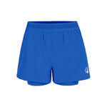 V&ecirc;tements Quiet Please Quiet Please Rematch 2in1 Shorts Femmes - bleu, blanc