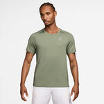Vêtements de tennis Nike Nike Court Dri-FIT Advantage T-shirt Hommes-vert olive