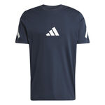 Vêtements adidas adidas Z.N.E. T-shirt Hommes-Bleu Foncé,Blanc
