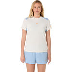 Vêtements ASICS ASICS Core T-shirt Femmes-Crème,Bleu Gris