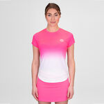 Vêtements BIDI BADU BIDI BADU Crew Gradiant T-shirt Femmes-Pink,Blanc